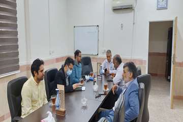 جلسه و هم اندیشی  رئیس اداره اشتغال بنیاد شهید و امور ایثارگران با مرکز رشد دانشگاه علوم پزشکی دزفول